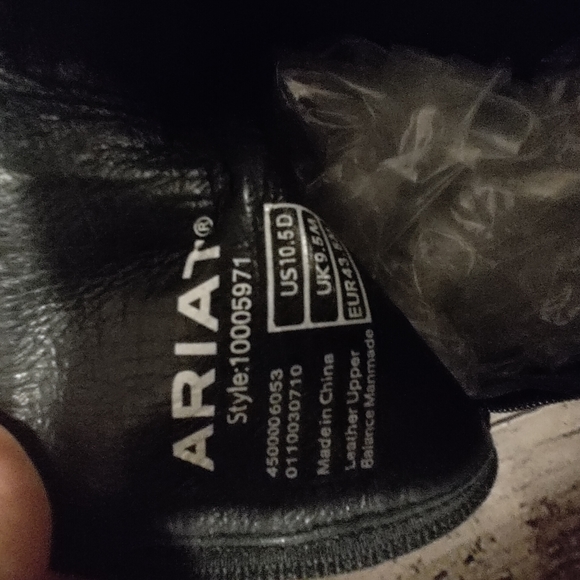 Ariat Men's Deputy Leather Black Western Boots 10.5 - Picture 6 of 16